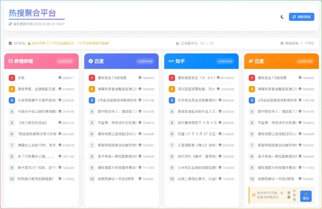 zibll 子比主题美化教程：添加每日热搜聚合功能（SEO 增强版）-源码资源网