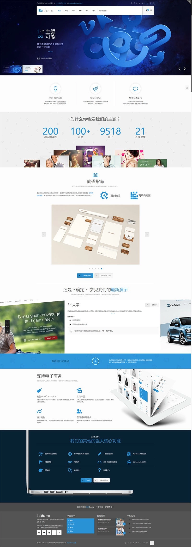 WordPress多用途电子商务博客新闻主题betheme 21.5.6版本-源码资源网
